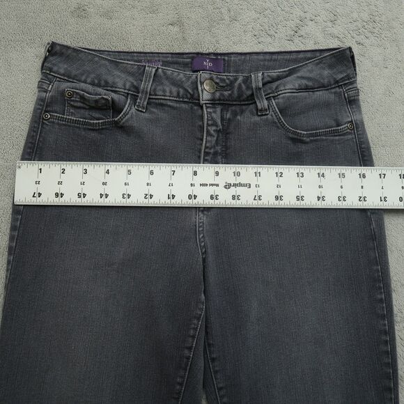Not Your Daughters Jeans NYDJ Women's Size 8 Gray Mid-Rise Cropped 25" Inseam - Picture 8 of 16
